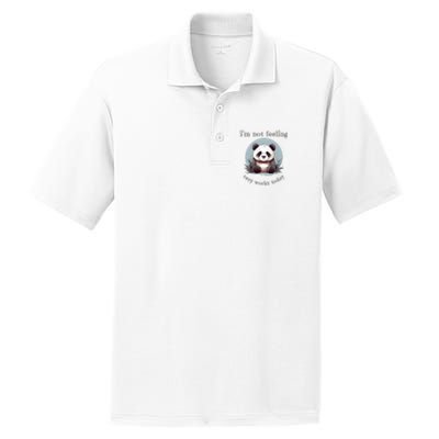 I Hate Mornings Panda PosiCharge RacerMesh Polo