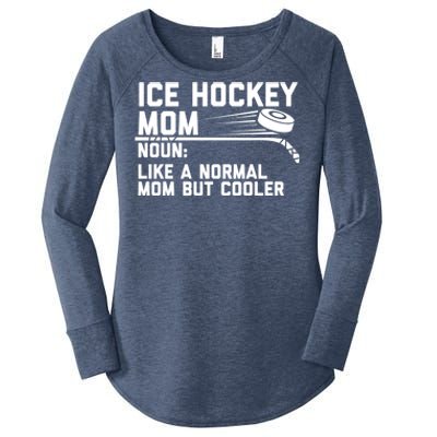 Ice Hockey Mom Like A Normal Mom But Cooler Funny Definition Cute Gift Women's Perfect Tri Tunic Long Sleeve Shirt