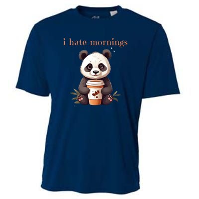 I Hate Mornings Panda Cooling Performance Crew T-Shirt