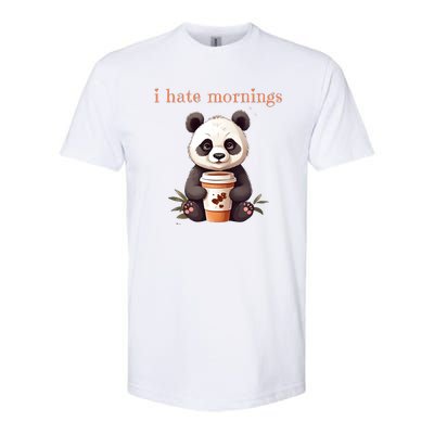 I Hate Mornings Panda Softstyle CVC T-Shirt