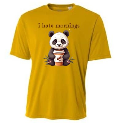 I Hate Mornings Panda Cooling Performance Crew T-Shirt