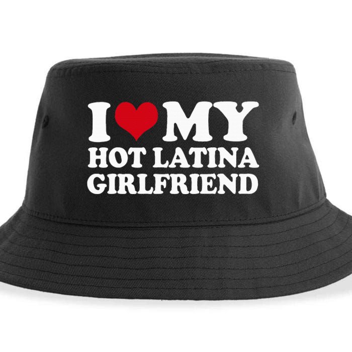 I Heart My Hot Latina Girlfriend Sustainable Bucket Hat