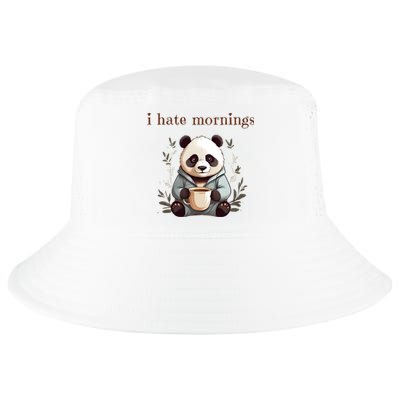 I Hate Mornings Panda Cool Comfort Performance Bucket Hat