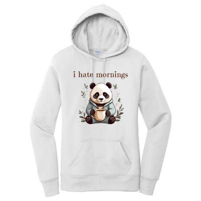 I Hate Mornings Panda Women's Pullover Hoodie