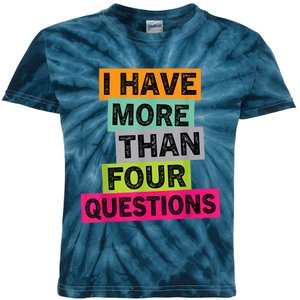 I Have More Than Four Questions Funny Happy Passover Kids Tie-Dye T-Shirt