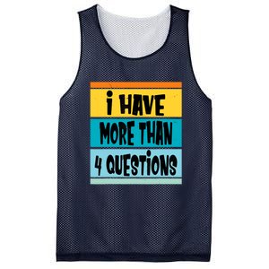 I Have More Than Four Questions Passover Mesh Reversible Basketball Jersey Tank