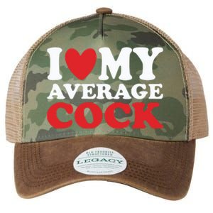 I Heart My Average Cock Legacy Tie Dye Trucker Hat