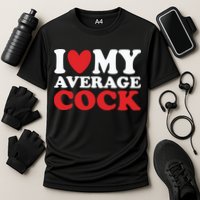 I Heart My Average Cock Cooling Performance Crew T-Shirt