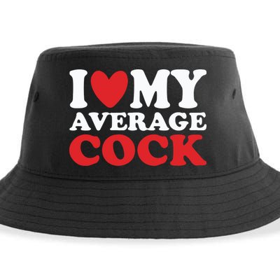 I Heart My Average Cock Sustainable Bucket Hat