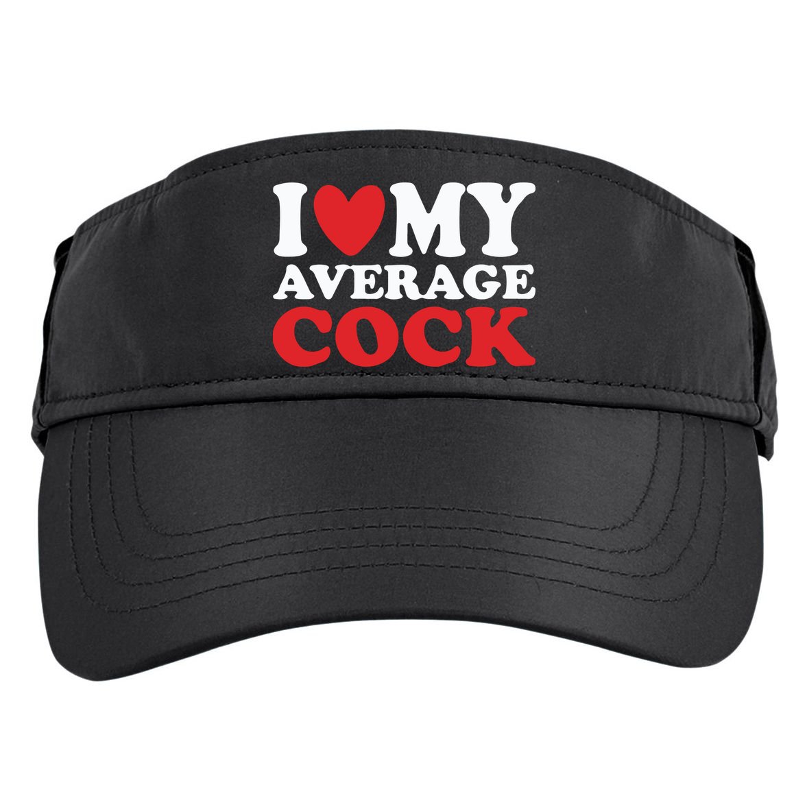 I Heart My Average Cock Adult Drive Performance Visor