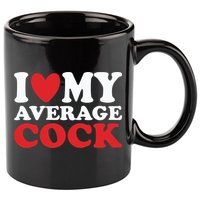 I Heart My Average Cock 11oz C Handle Ceramic Mug