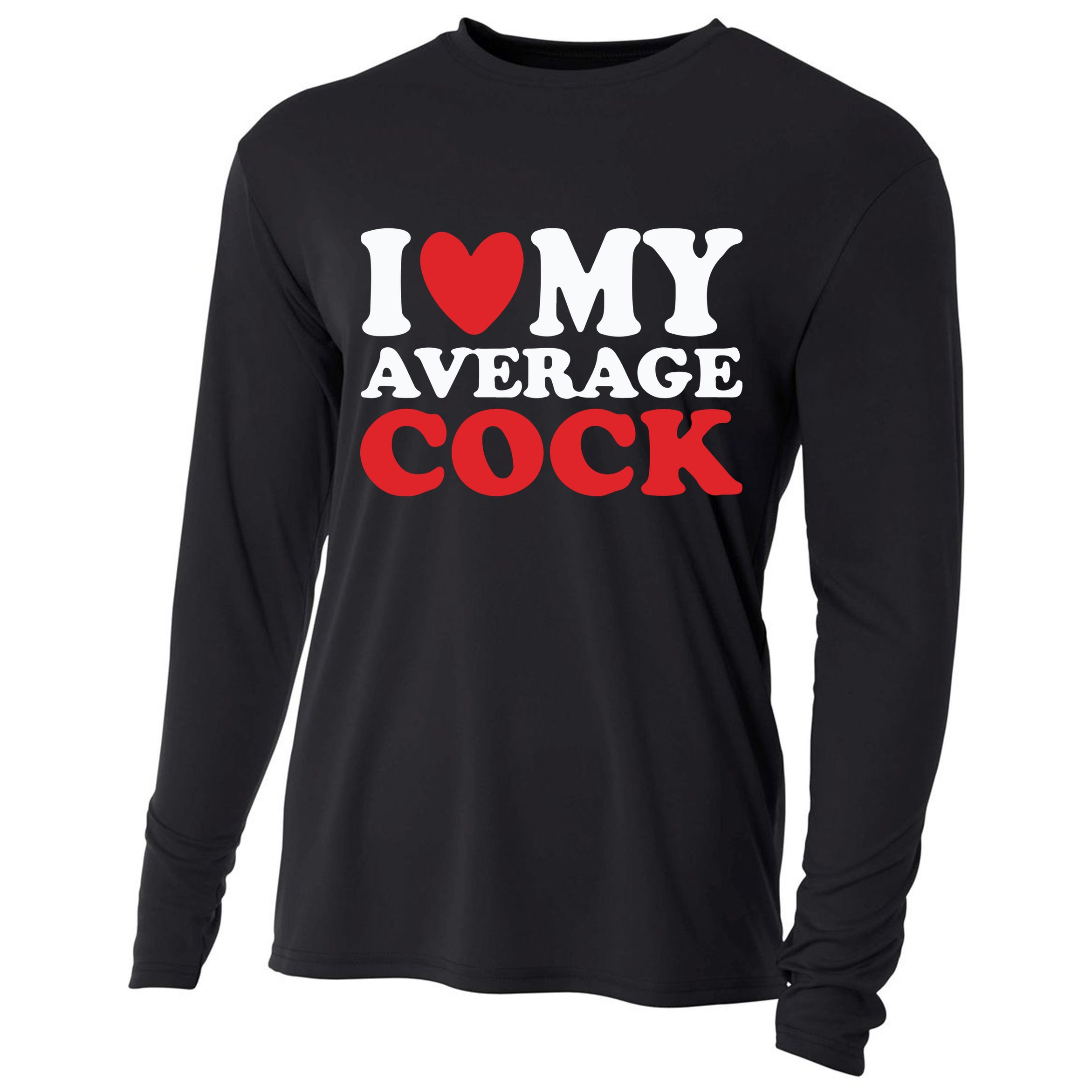 I Heart My Average Cock Cooling Performance Long Sleeve Crew