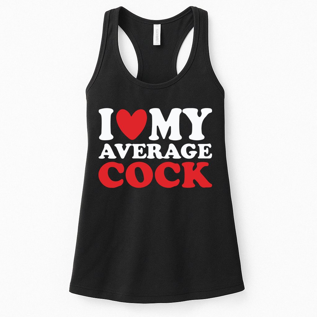 I Heart My Average Cock Womens Tank Top