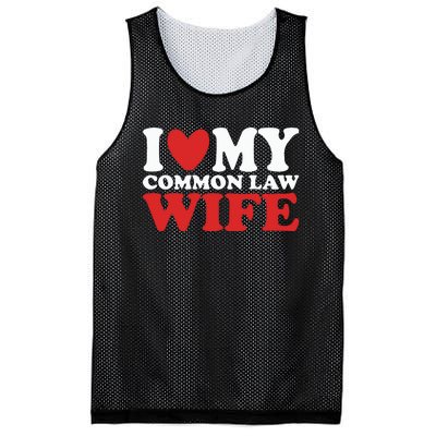 I Heart My Common Law Wife Mesh Reversible Basketball Jersey Tank