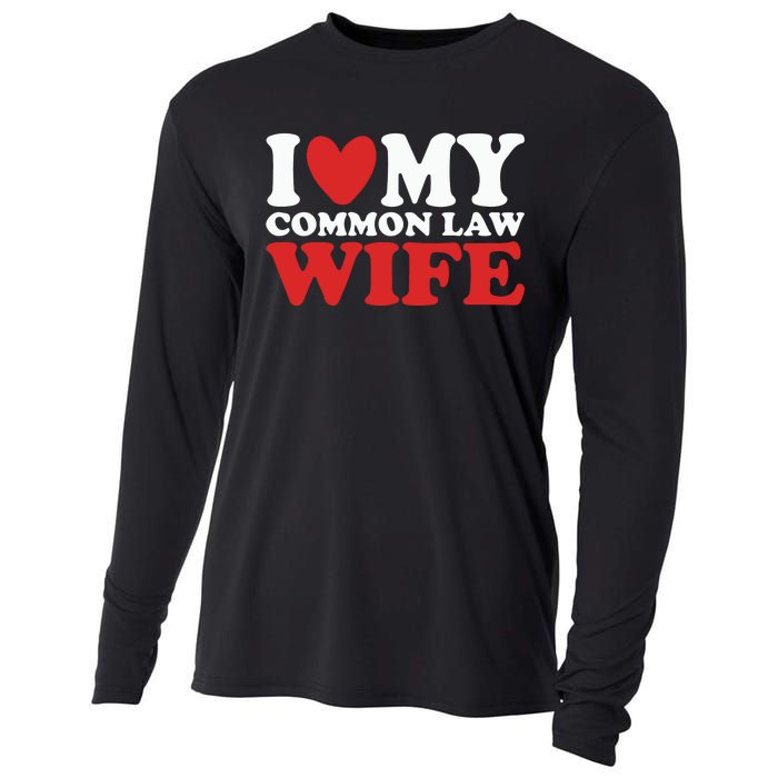 I Heart My Common Law Wife Cooling Performance Long Sleeve Crew