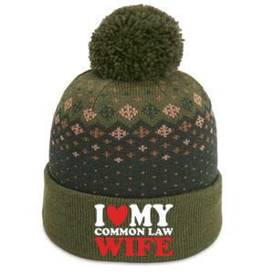 I Heart My Common Law Wife The Baniff Cuffed Pom Beanie