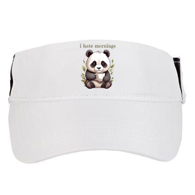 I Hate Mornings Panda Adult Drive Performance Visor