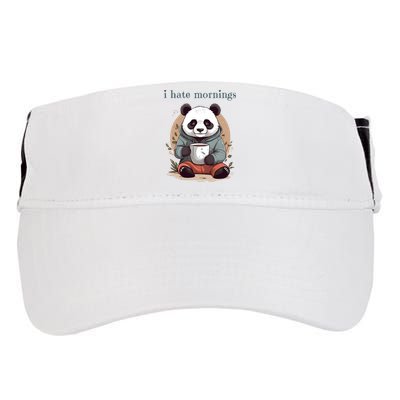 I Hate Mornings Panda Adult Drive Performance Visor