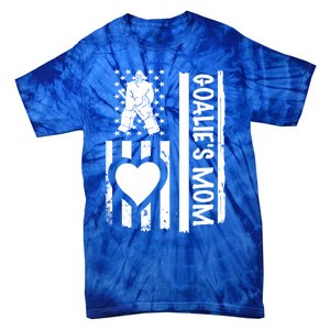 Ice Hockey Mom Goalie Usa Flag Gift Tie-Dye T-Shirt