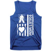 Ice Hockey Mom Goalie Usa Flag Gift Tank Top