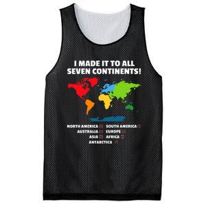 I Have Made It To All Seven Continents Mesh Reversible Basketball Jersey Tank