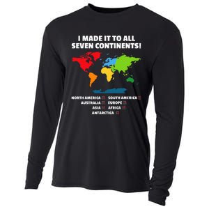 I Have Made It To All Seven Continents Cooling Performance Long Sleeve Crew