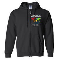 I Have Made It To All Seven Continents Full Zip Hoodie