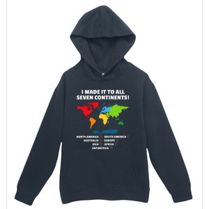 I Have Made It To All Seven Continents Urban Pullover Hoodie