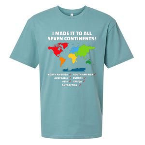 I Have Made It To All Seven Continents Sueded Cloud Jersey T-Shirt