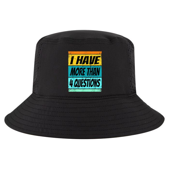 I Have More Than Four Questions Passover Cool Comfort Performance Bucket Hat