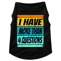 I Have More Than Four Questions Passover Doggie Tank