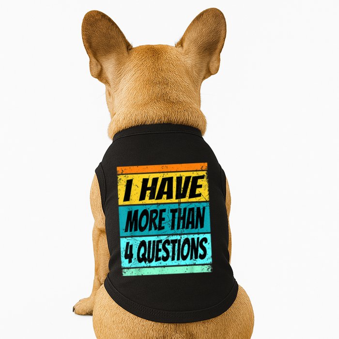 I Have More Than Four Questions Passover Doggie Tank