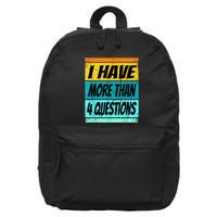 I Have More Than Four Questions Passover 16 in Basic Backpack