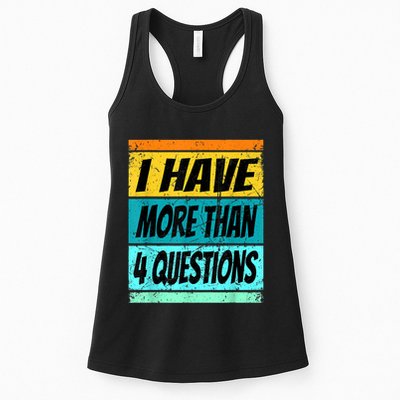 I Have More Than Four Questions Passover Womens Tank Top