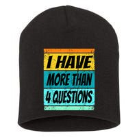 I Have More Than Four Questions Passover Short Acrylic Beanie