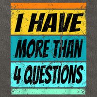 I Have More Than Four Questions Passover Cotton Canvas Backpack