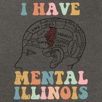 I Have Mental Illinois Mental Health Gift Trending Idea Cotton Canvas Backpack