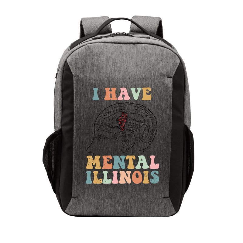 I Have Mental Illinois Mental Health Gift Trending Idea Vector Backpack
