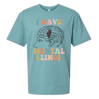 I Have Mental Illinois Mental Health Gift Trending Idea Sueded Cloud Jersey T-Shirt