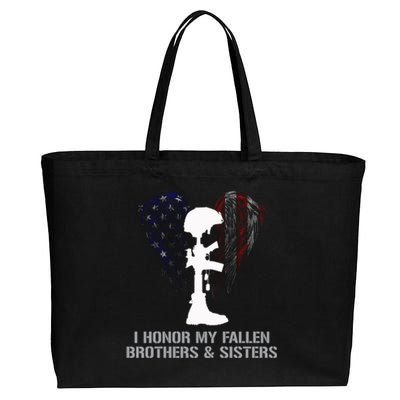 I Honor My Fallen Brothers And Sisters Gift Cotton Canvas Jumbo Tote