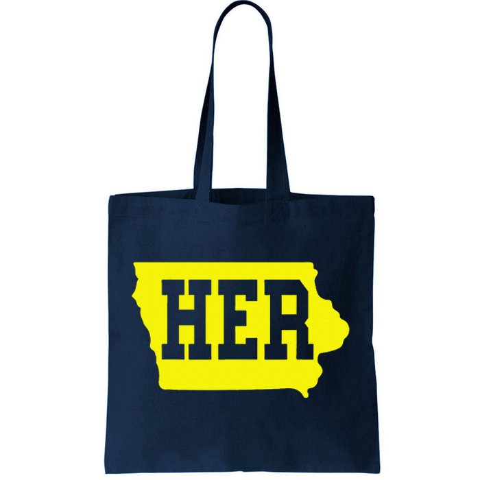 Iowa Her Map Tote Bag