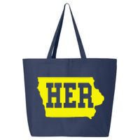 Iowa Her Map 25L Jumbo Tote