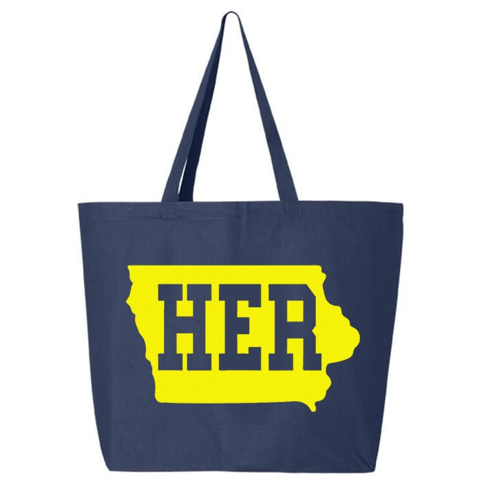 Iowa Her Map 25L Jumbo Tote