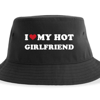 I Heart My Hot Girlfriend Sustainable Bucket Hat