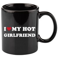 I Heart My Hot Girlfriend 11oz C Handle Ceramic Mug