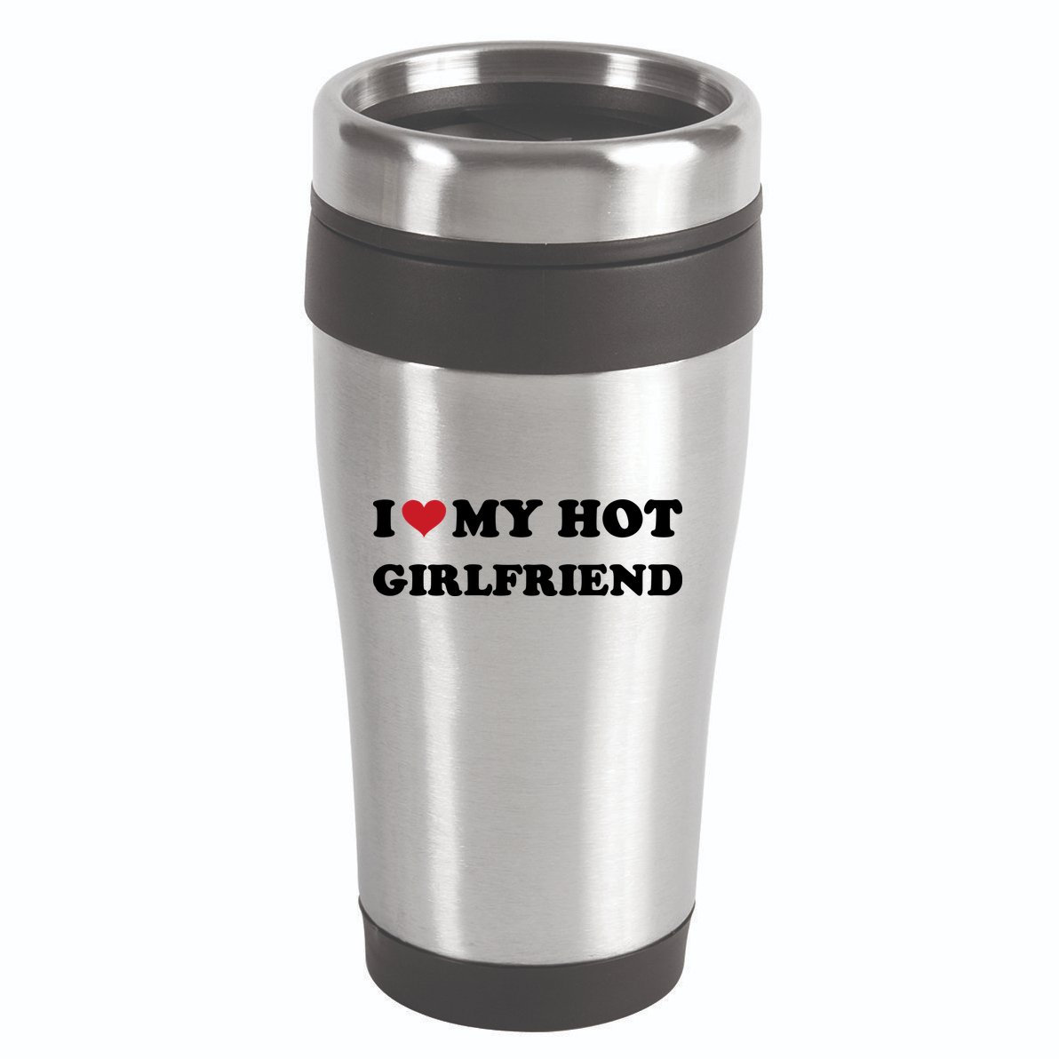 I Heart My Hot Girlfriend 16oz Travel Tumbler