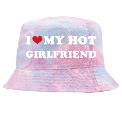 I Heart My Hot Girlfriend Tie-Dyed Bucket Hat