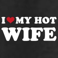 I Heart My Hot Wife 7 Panel Mesh Trucker Snapback Hat