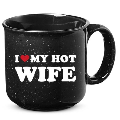 I Heart My Hot Wife 15oz Campfire Ceramic Mug