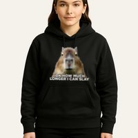 Idk How Much Longer I Can Slay Capybara Sarcastic Dank Meme Hoodie